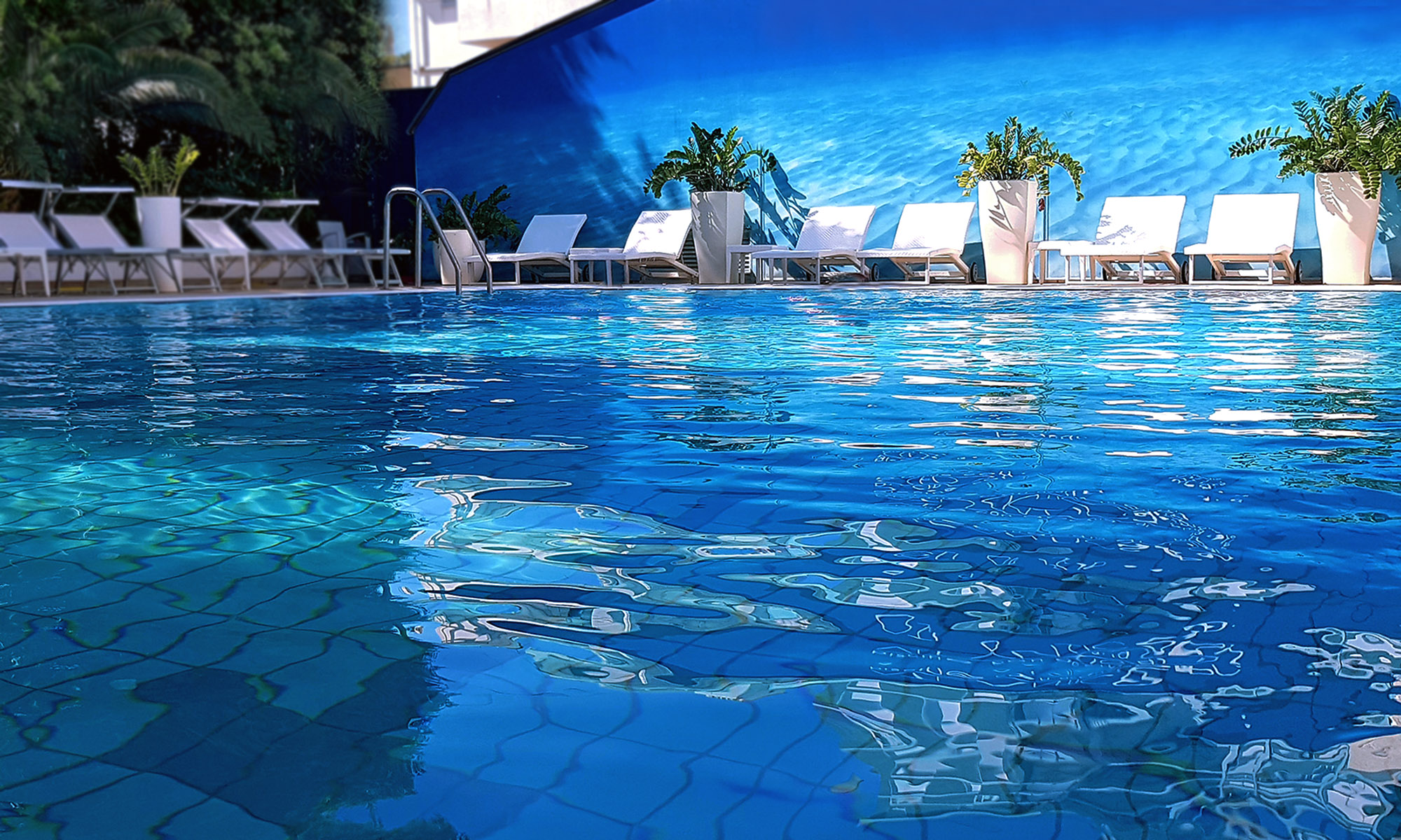 La piscina con Acqua di Mare