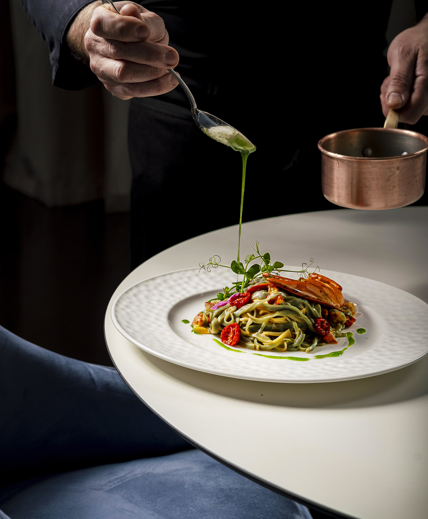 Tagliolino all'Astice White & Blue